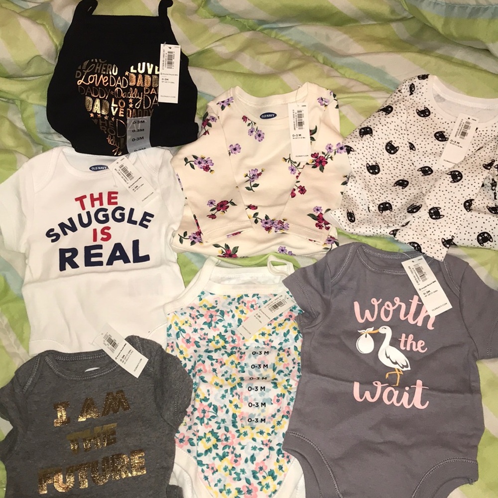 New 0-3 months baby girl clothes